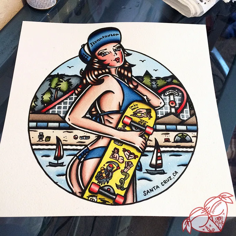 Pinup Dot Original Painting