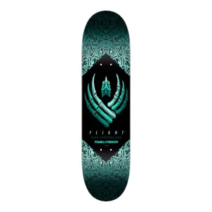 Powell Peralta Bones FLIGHT® Skateboard Deck Teal - 8.25 x 31.95