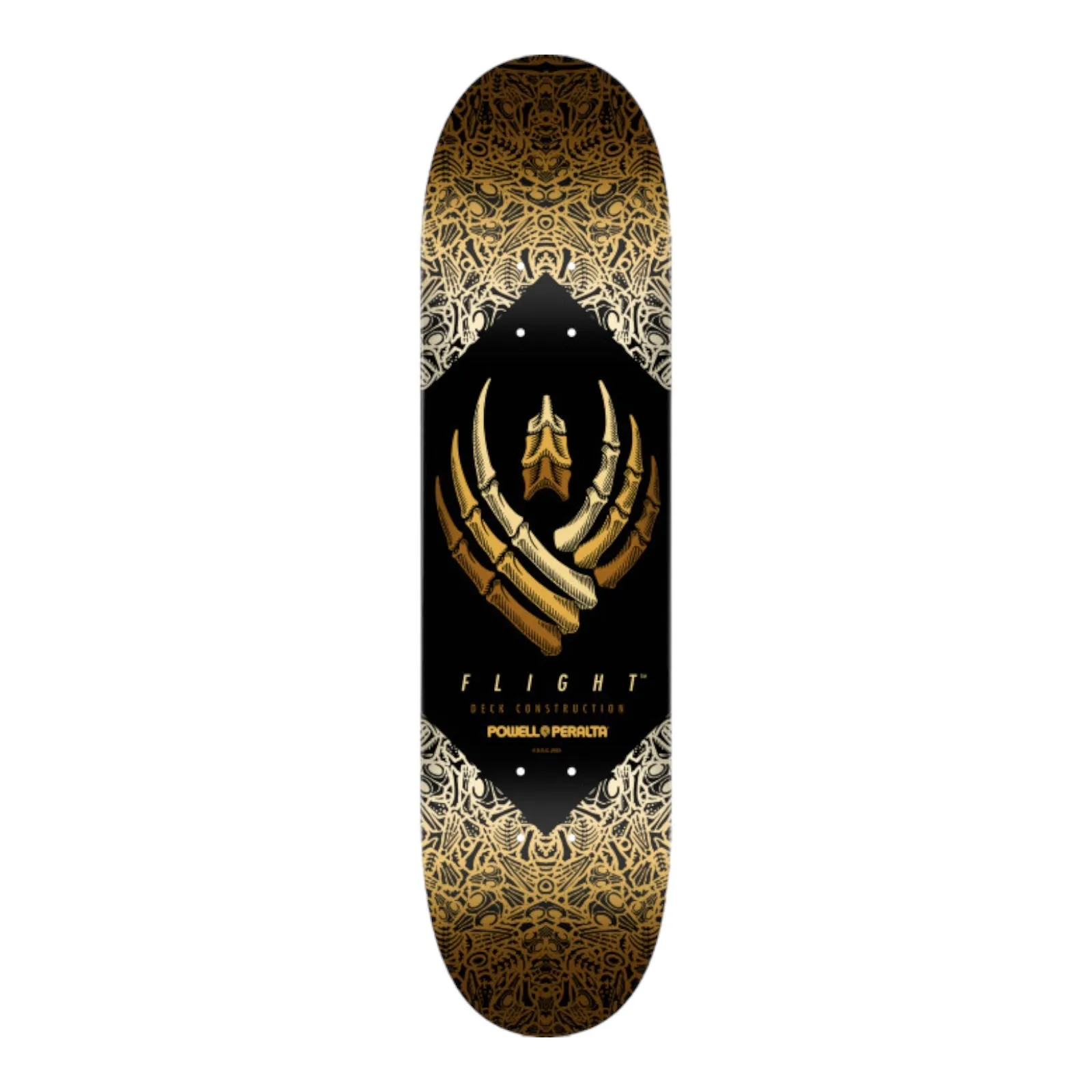 Powell Peralta Bones FLIGHT® Skateboard Deck Yellow - 8.75 x 32.95