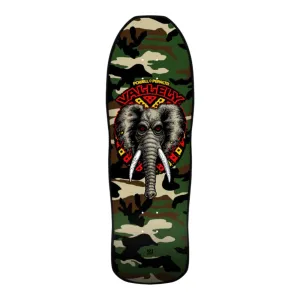 Powell Peralta Vallely Elephant Reissue Skateboard Deck Camo - 9.85” x 30”