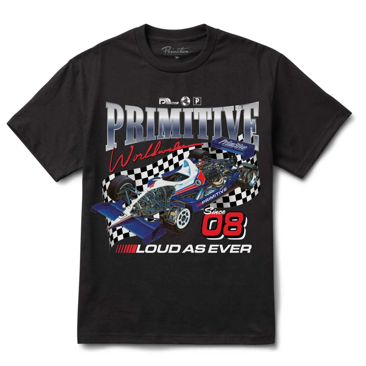 Primitive Finish Line Tee - Black