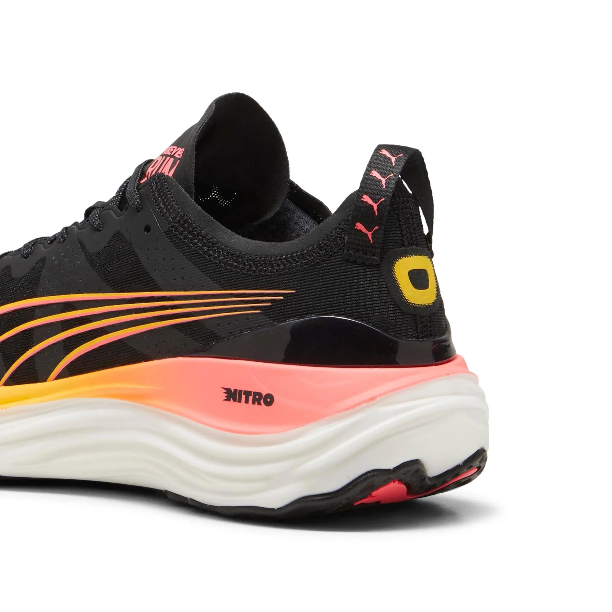 Puma Men's ForeverRun NITRO - Black-Sun Stream-Sunset Glow AW24