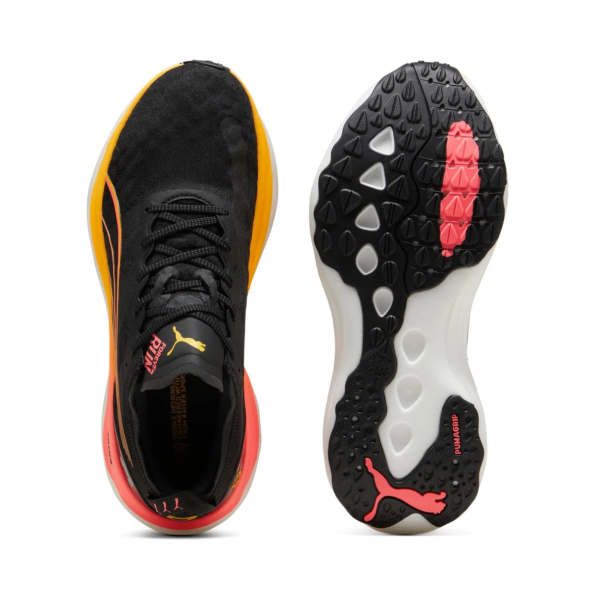 Puma Men's ForeverRun NITRO - Black-Sun Stream-Sunset Glow AW24