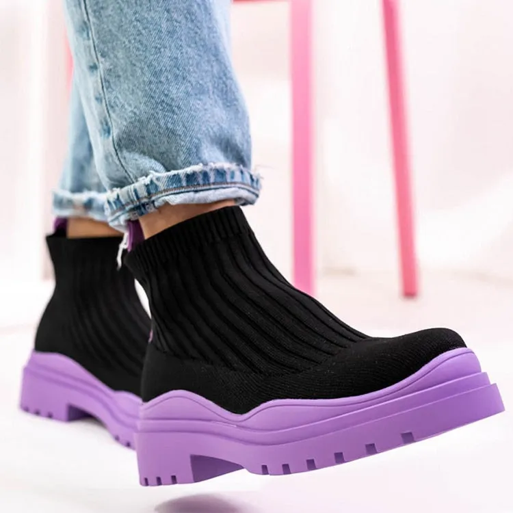 Purpdrank - Shoes For Women Fashion Socks Sneakers With Heels Sports Shoes Zapatillas Mujer Slip On Platform Shoes Casual Sneaker Female