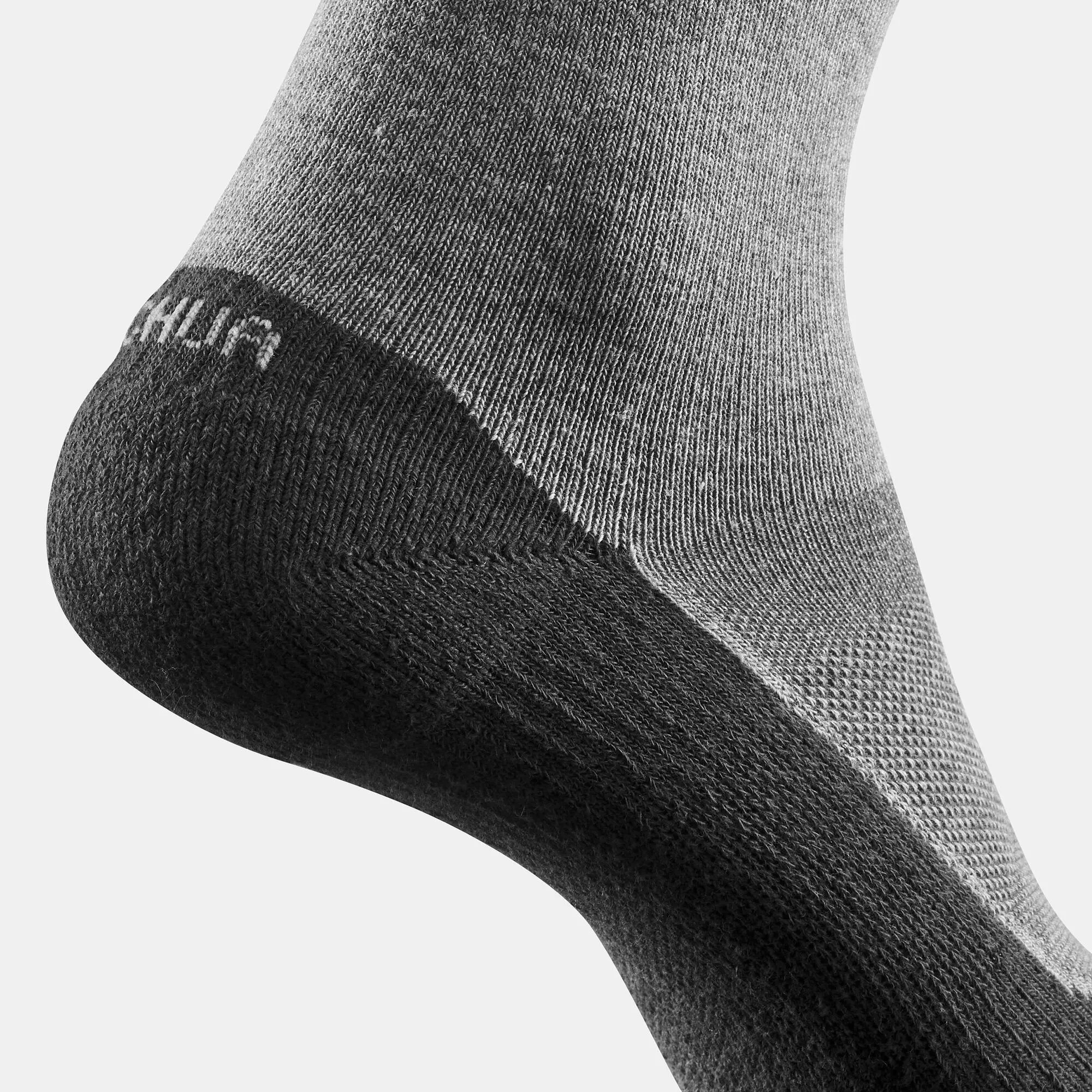 Quechua Sock Hike 50 High - Pack of 2 pairs - Grey