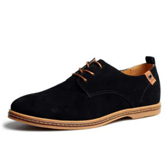 Real Suede Leather Oxford Formal Dress Shoes