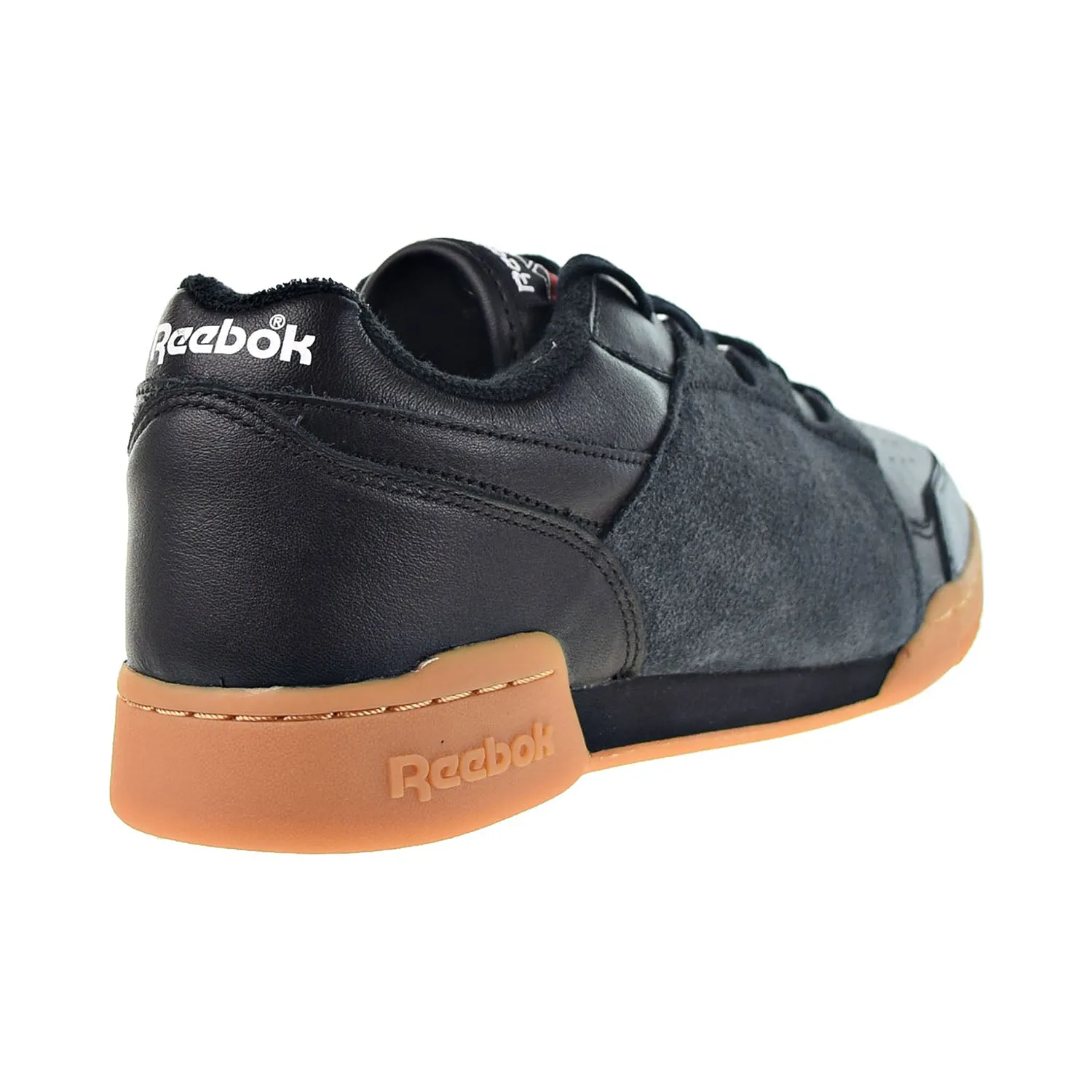 Reebok Classic Workout Plus Men's Shoes Black-Reebok Rubber Gum 06-Legacy Red