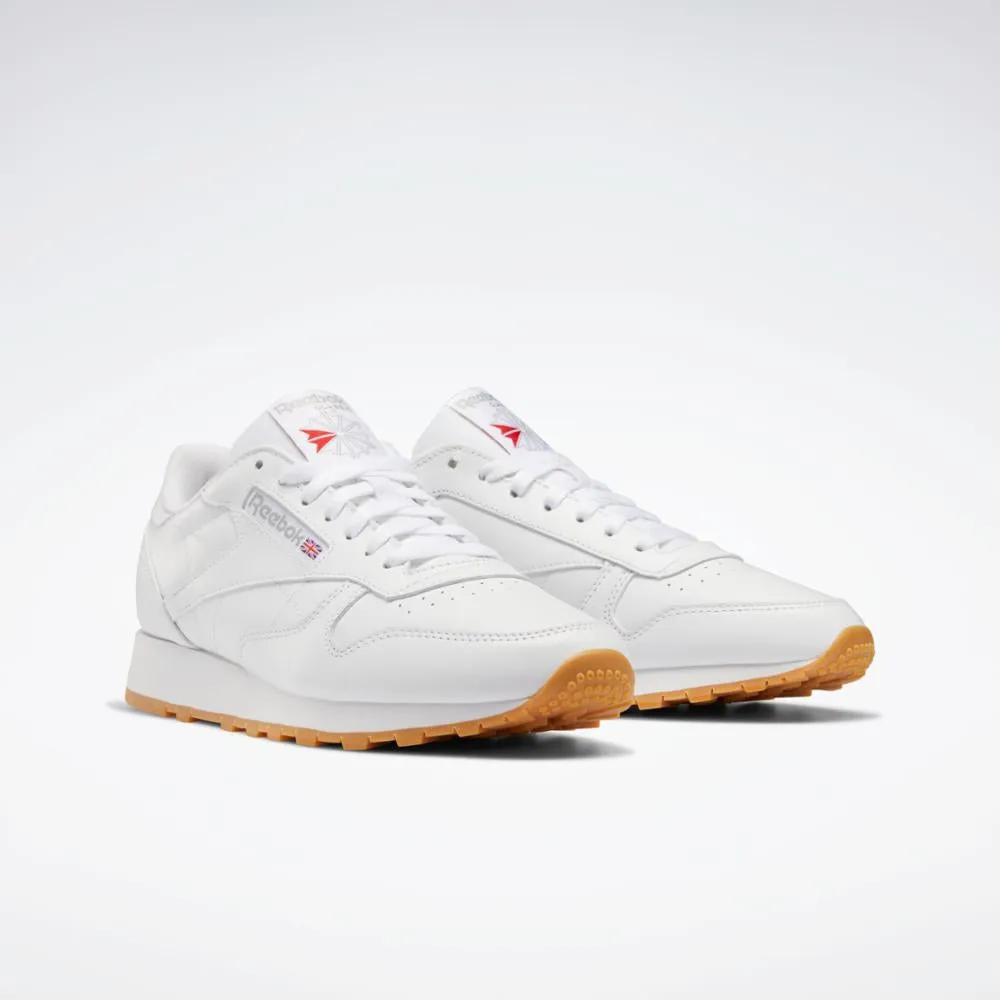 Reebok Footwear Men Classic Leather Shoes FTWR WHT/PURE GRY 3/REEBOK RUB