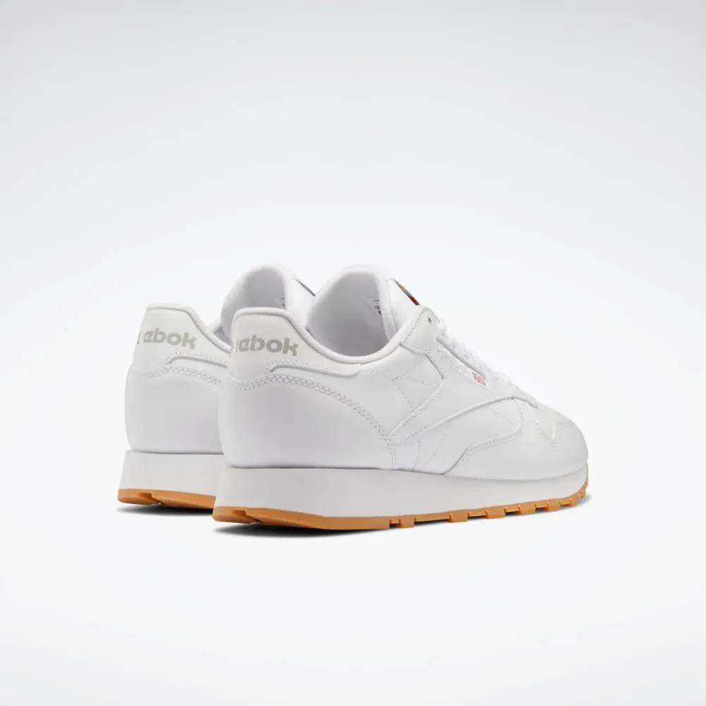 Reebok Footwear Men Classic Leather Shoes FTWR WHT/PURE GRY 3/REEBOK RUB