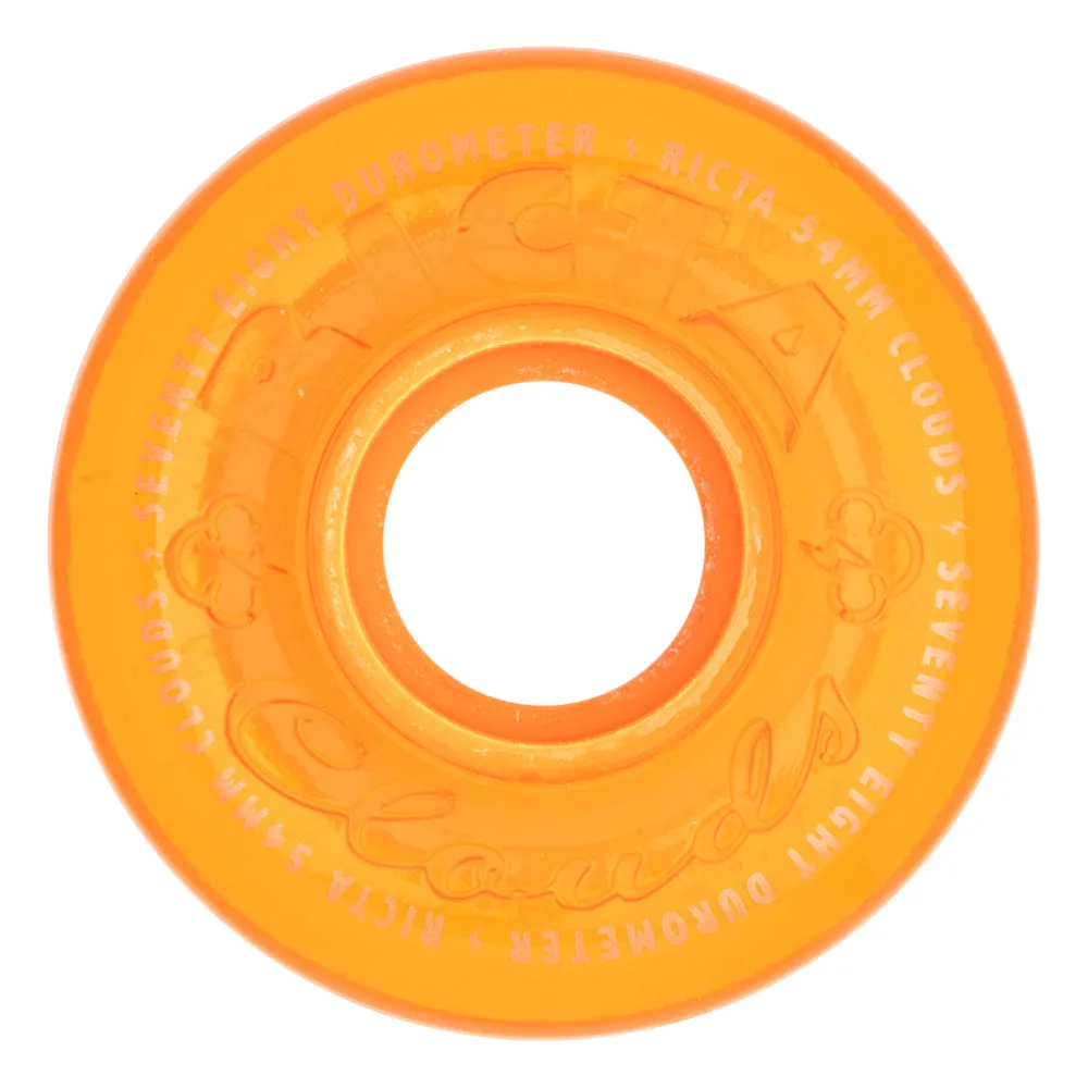 RICTA WHEELS CLOUDS HI VIS ORANGE 78A (54MM)