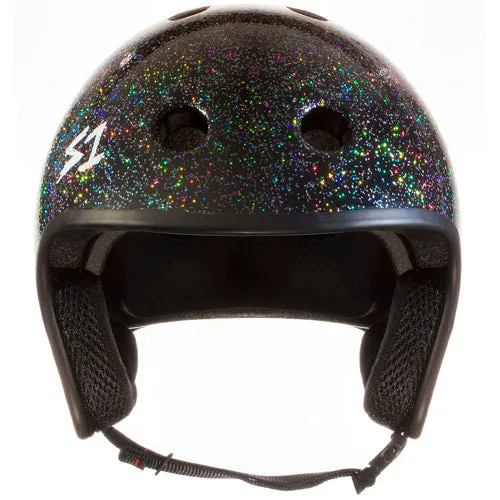 S1 Retro Helmet Black Gloss Glitter