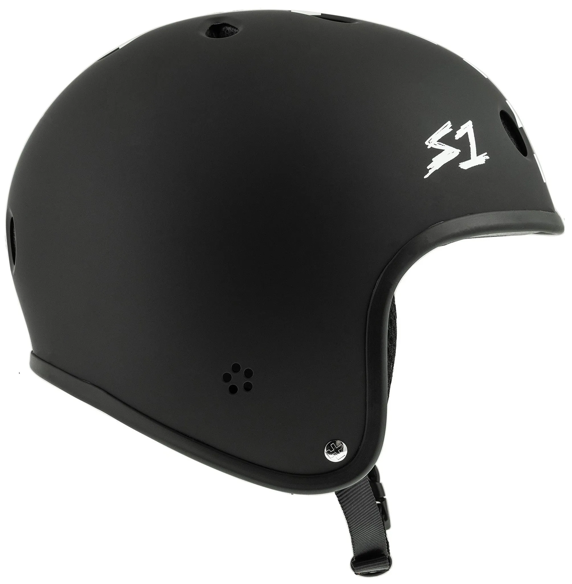 S1 Retro Lifer Helmet - Black Matte/White Checkers