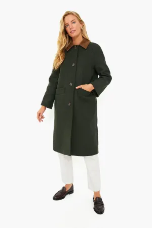 Sage Tartan Loretta Wool Coat