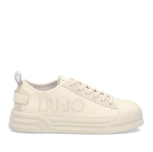 Scarpe Donna LIU JO Sneakers con Logo Traforato sul Lato color Latte