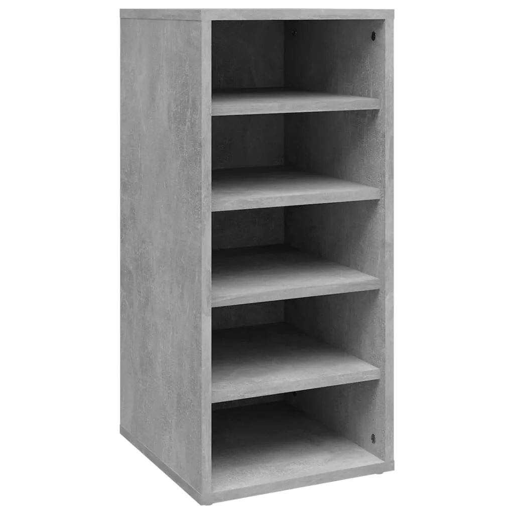 Shoe Cabinets 2 pcs Concrete Grey 31.5x35x70 cm Engineered Wood