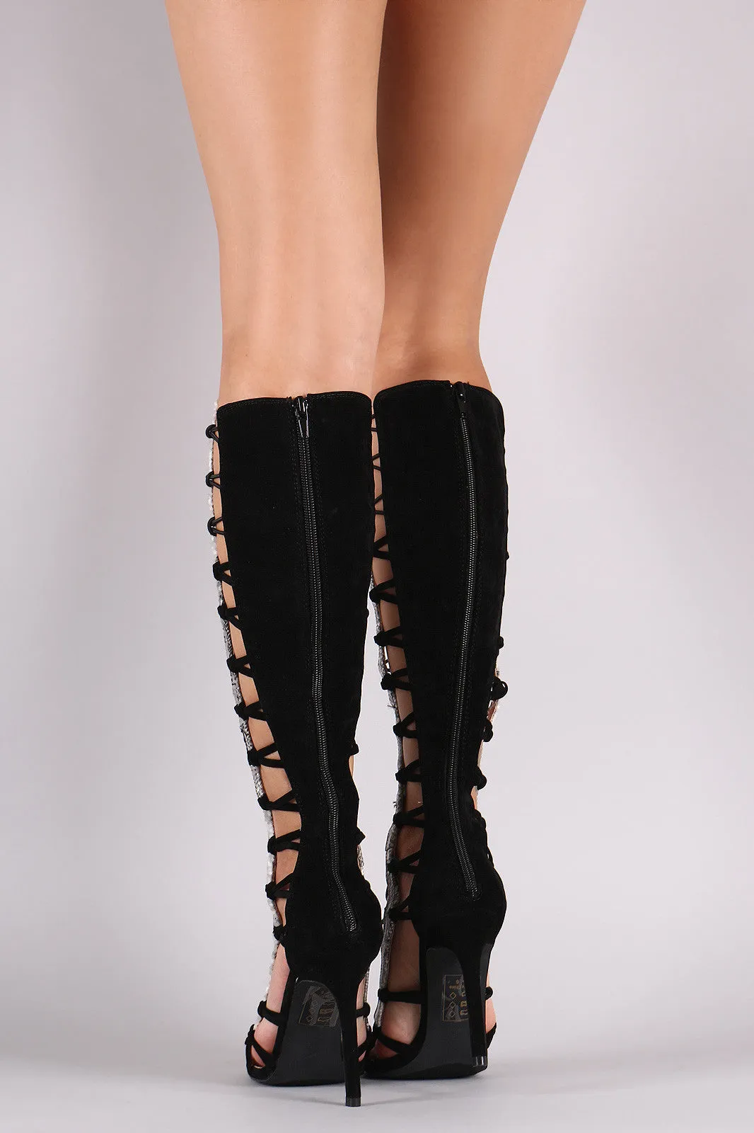 Shoe Republic LA Strappy Knotted Gladiator Heel