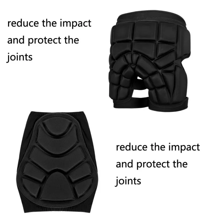 Skating Hip Protector Hockey Pants Ski Sports Protective Gear, Style: Straps Knee Protector(M)