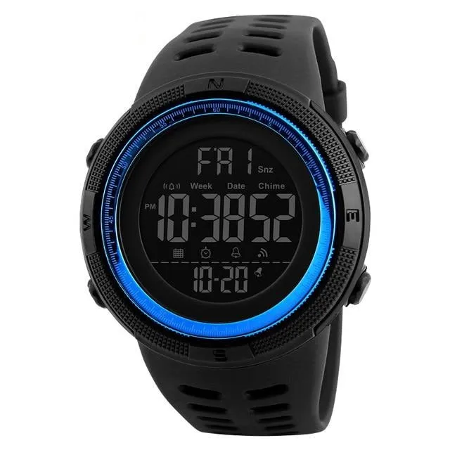 SKMEI 1251 Multifunction Sports Watch for Men w/ Alarm Clock & Chrono & 5Bar Waterproof