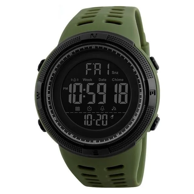 SKMEI 1251 Multifunction Sports Watch for Men w/ Alarm Clock & Chrono & 5Bar Waterproof