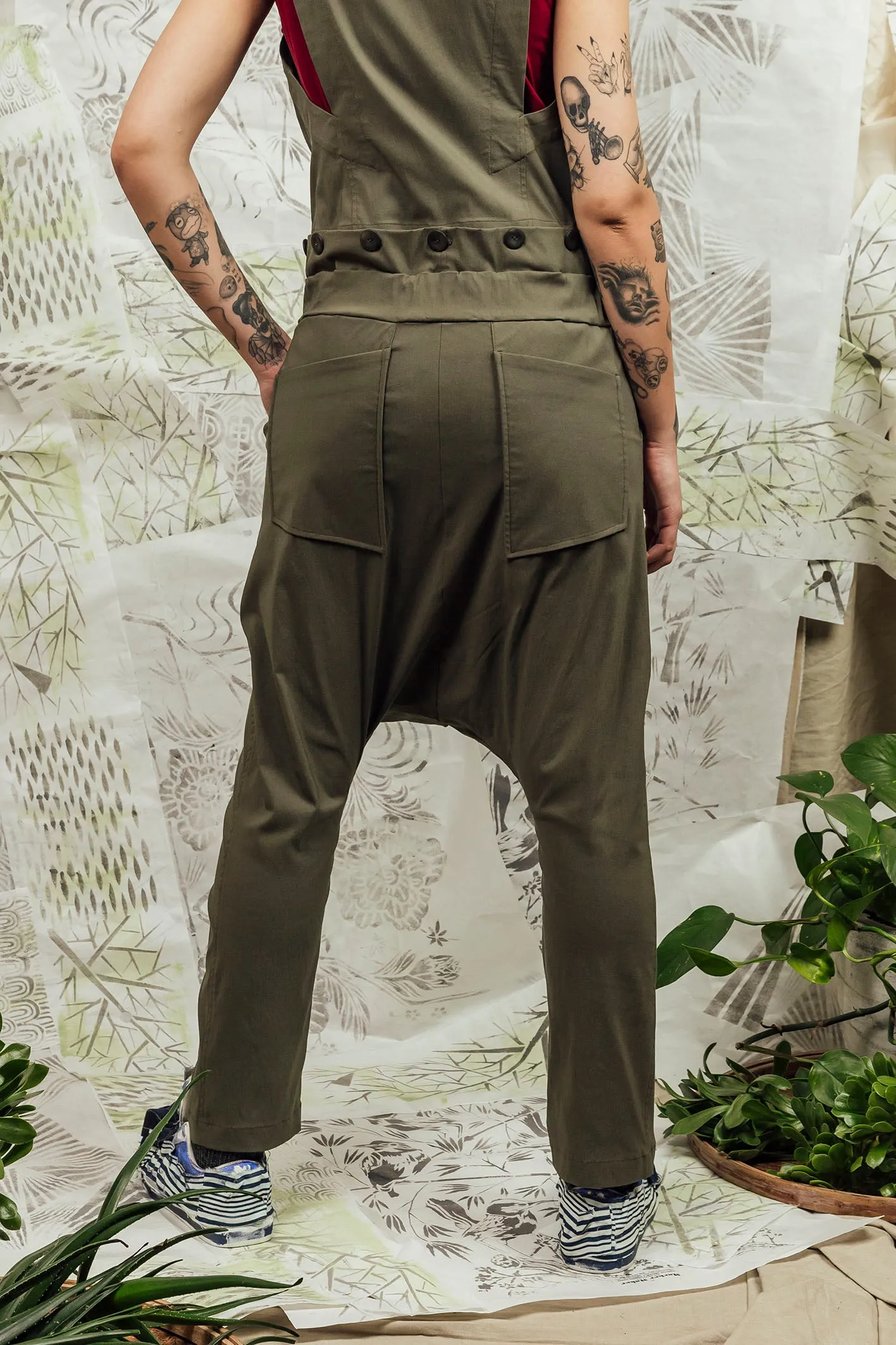 SL24 MAKOTO JUMPSUIT PANT - KHAKI