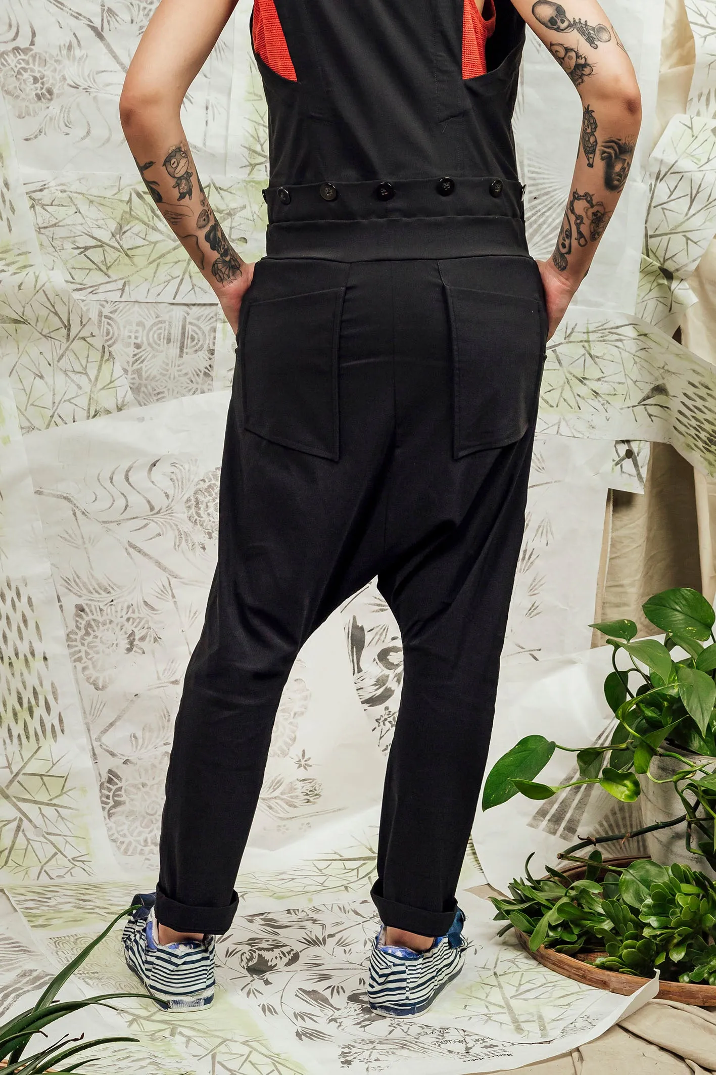 SL24 MAKOTO JUMPSUIT PANT - OBSIDIAN