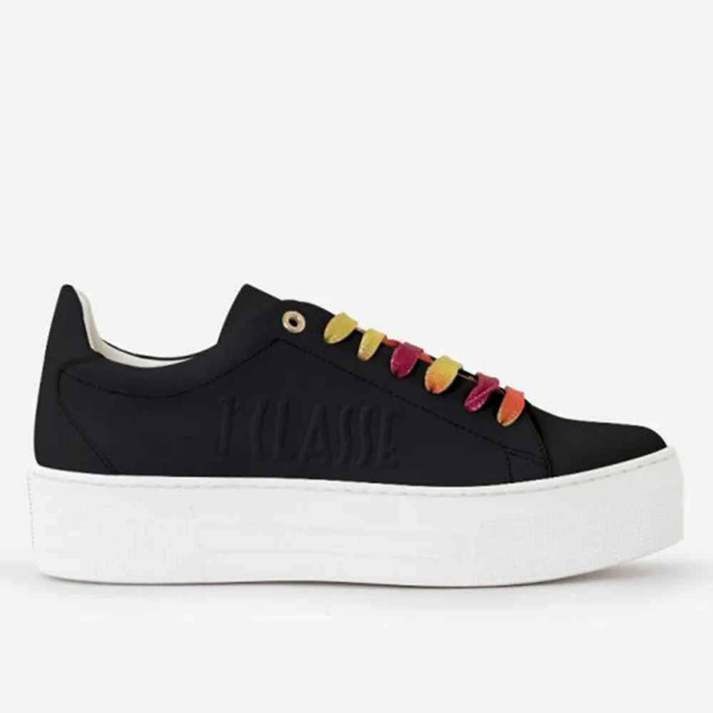 Sneakers Donna 1A Classe Alviero Martini linea Summer Pop in Tessuto Gommato Nero P032