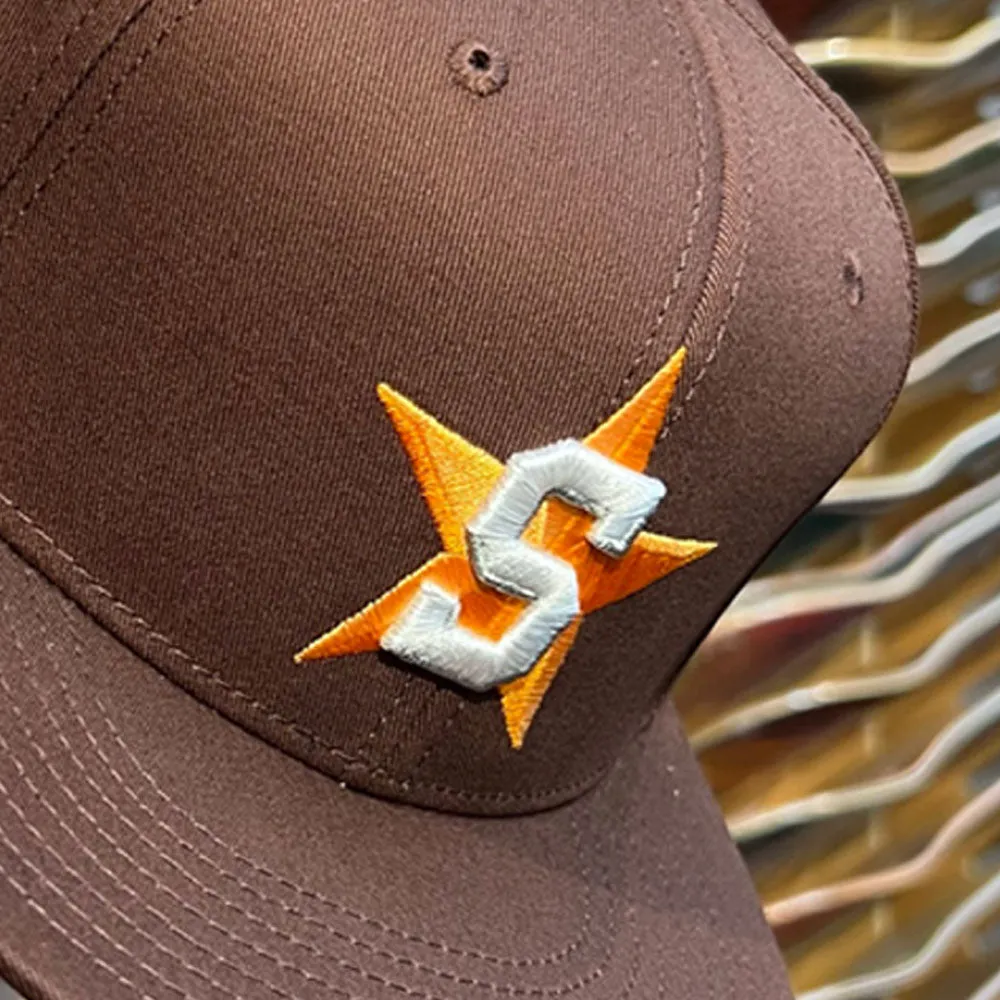 Southside 94 Champions Hat Brown Snapback Orange Embroidery