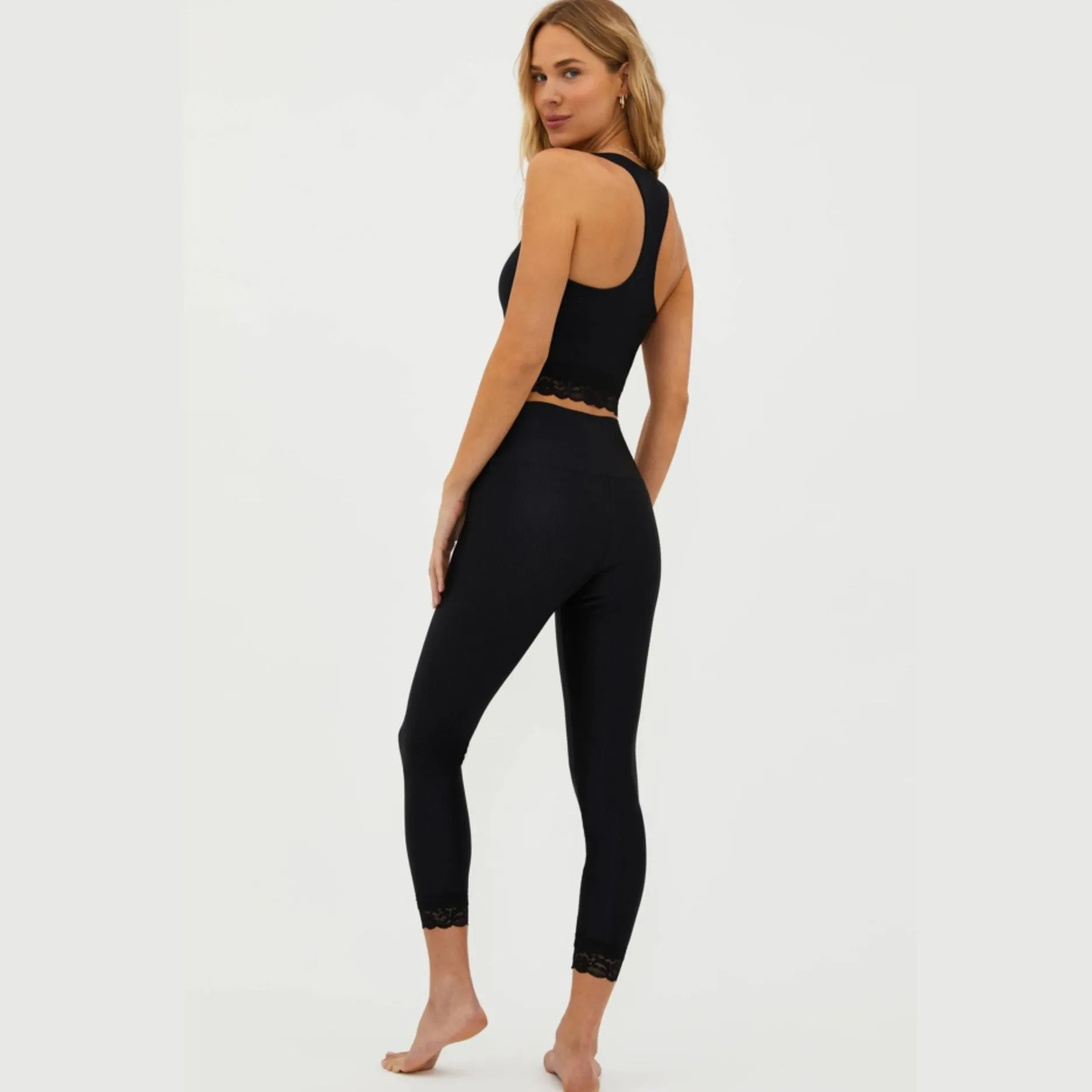 Tayler 7/8 Legging  - Black Lace