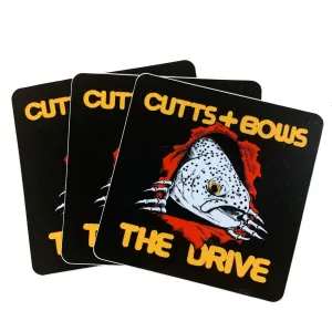 THE DRIVE X CUTTS AND BOWS "TROUT RIPPER" STICKER 3-PACK