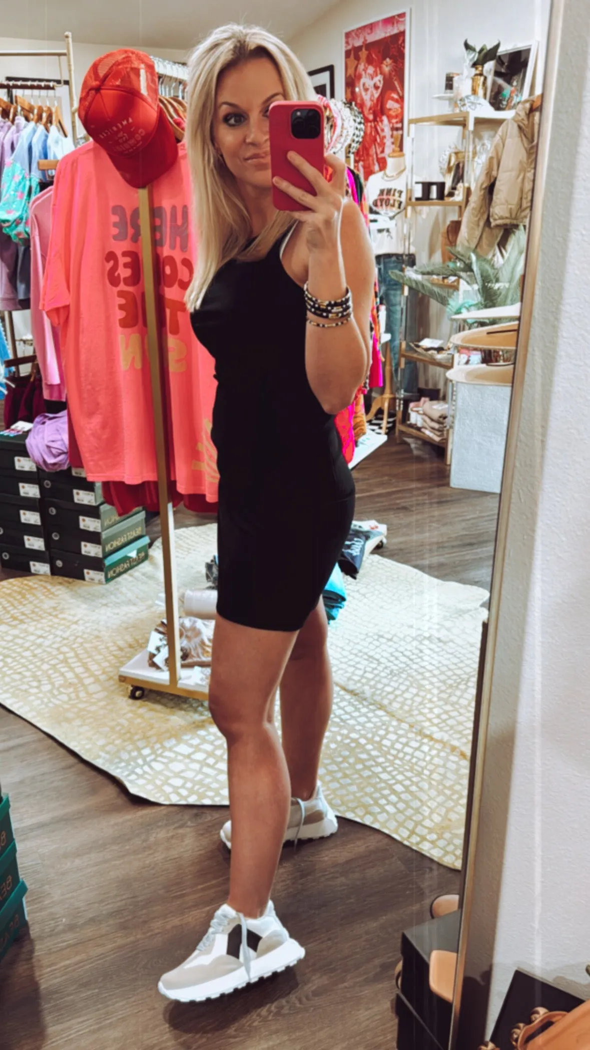 The Raymee Tank Mini Dress in Black