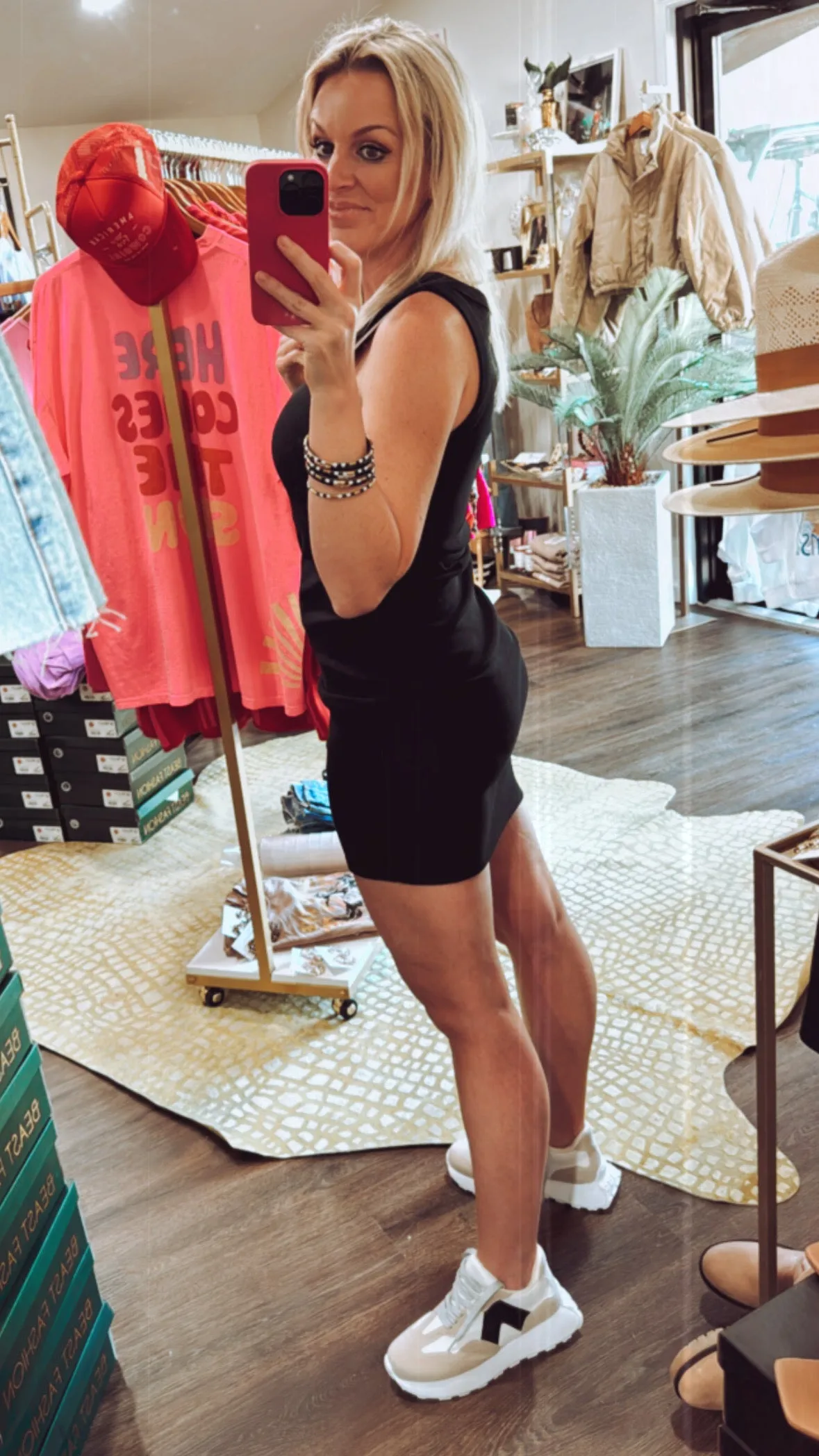 The Raymee Tank Mini Dress in Black