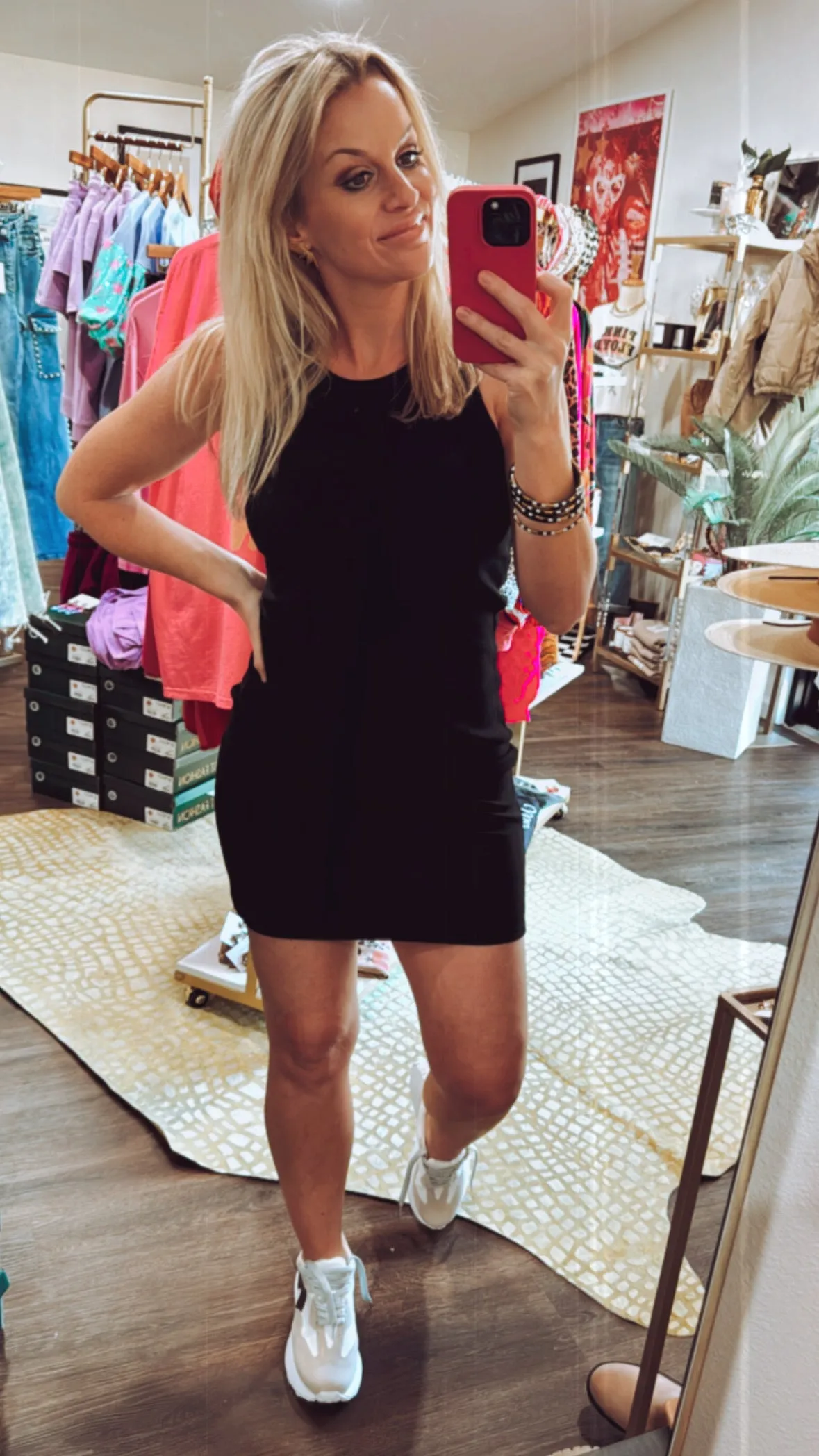 The Raymee Tank Mini Dress in Black