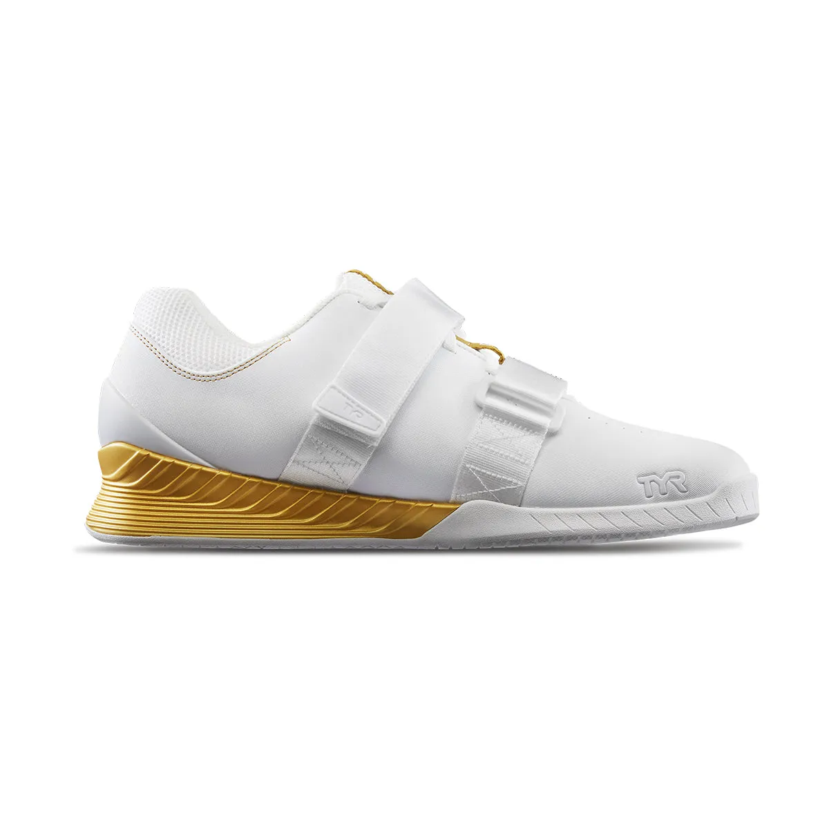 TYR L-1 Lifter Shoes (132 White/Gold - Limited Edition Squat University)