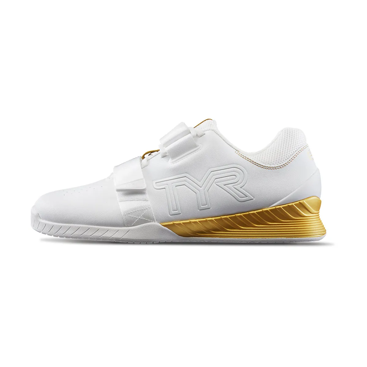 TYR L-1 Lifter Shoes (132 White/Gold - Limited Edition Squat University)