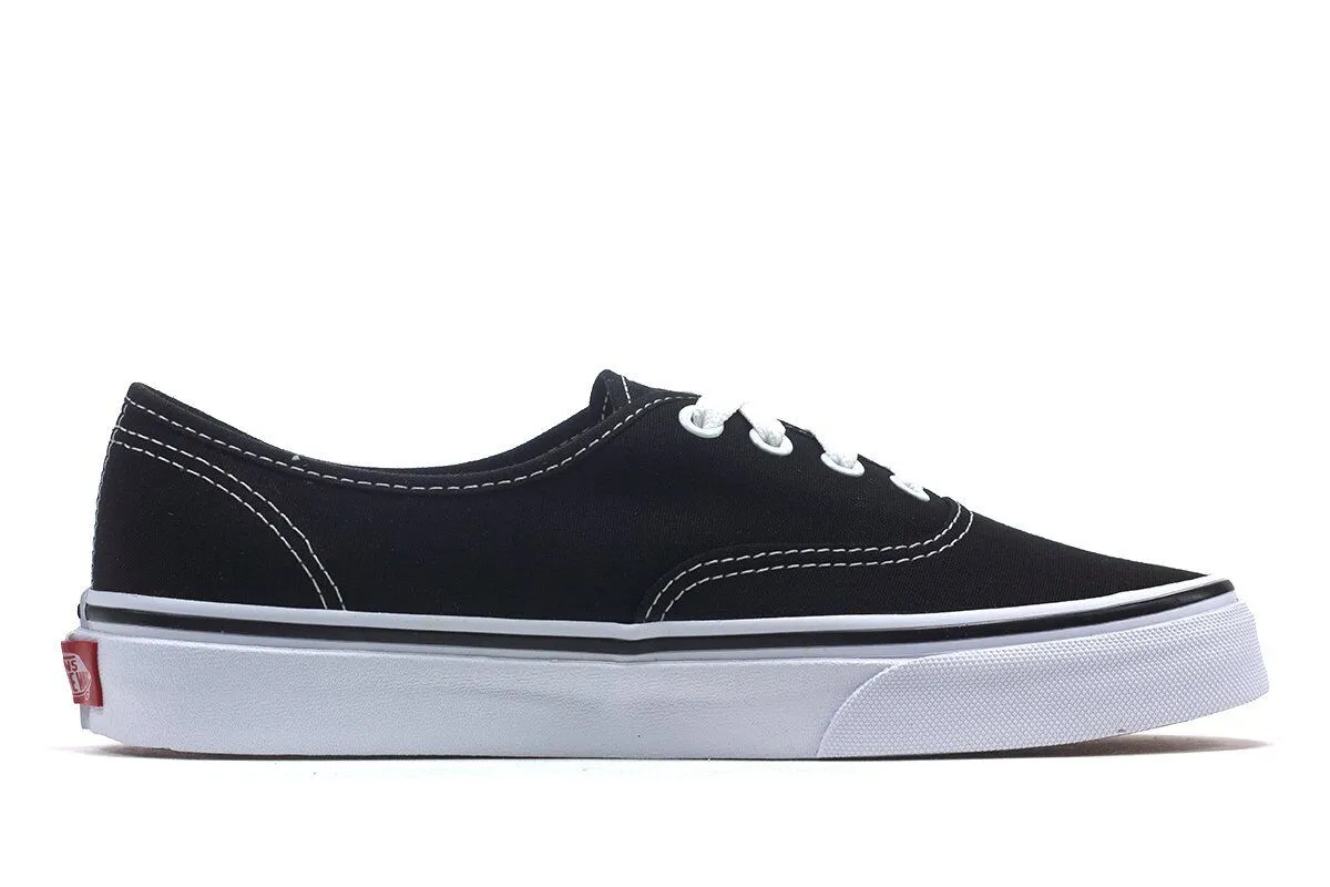 Vans Authentic VN000EE3BLK1 Men's Black & White Skateboarding Shoes HS3735