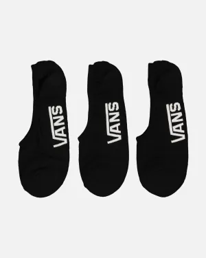 Vans Classic Super No Show Socks 6.5 3 Pack Black