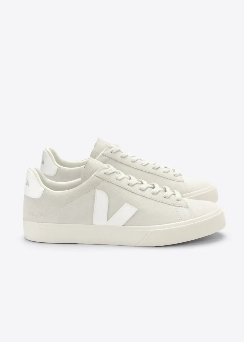 VEJA North America Campo Suede Sneaker in Natural White