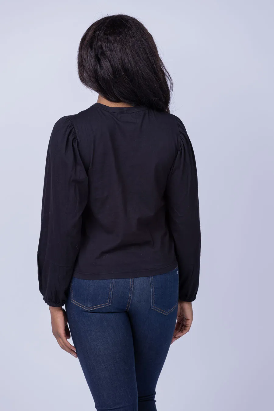 Velvet Jetty Top in Black