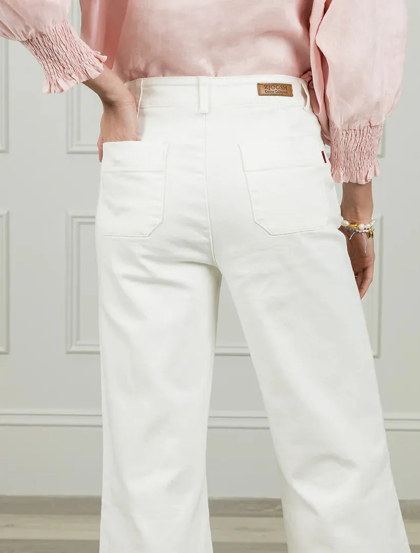 Wanda White Denim Pant