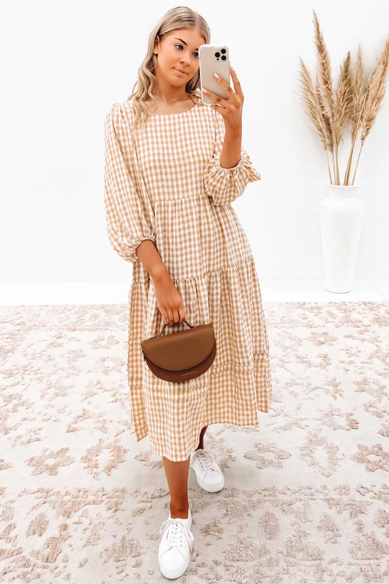 Westley Midi Dress Beige