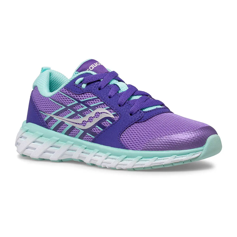 Wind 2.0 Kid's Lace Athletic Trainer - Purple/Turq