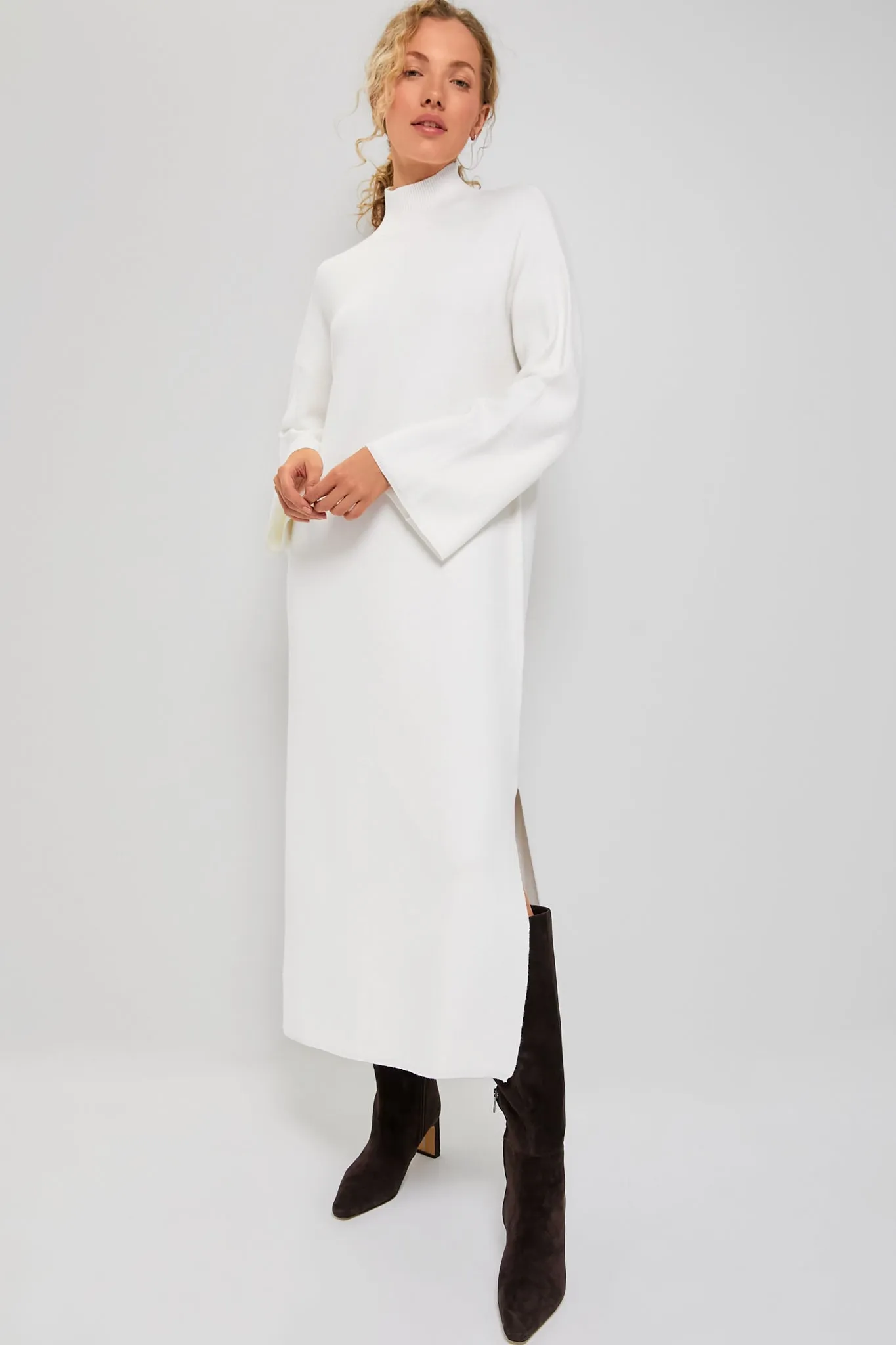 Winter White Vivianne Maxi Dress