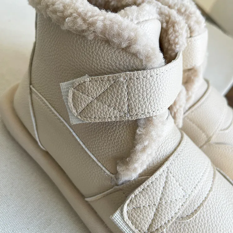 Women Minimalist Soft Furred Flat Boots