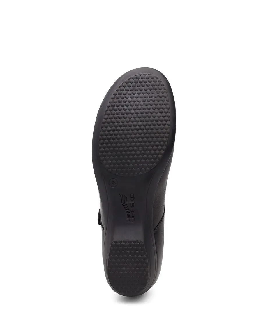 Women's Dansko Fawna Color: Black Milled Nappa