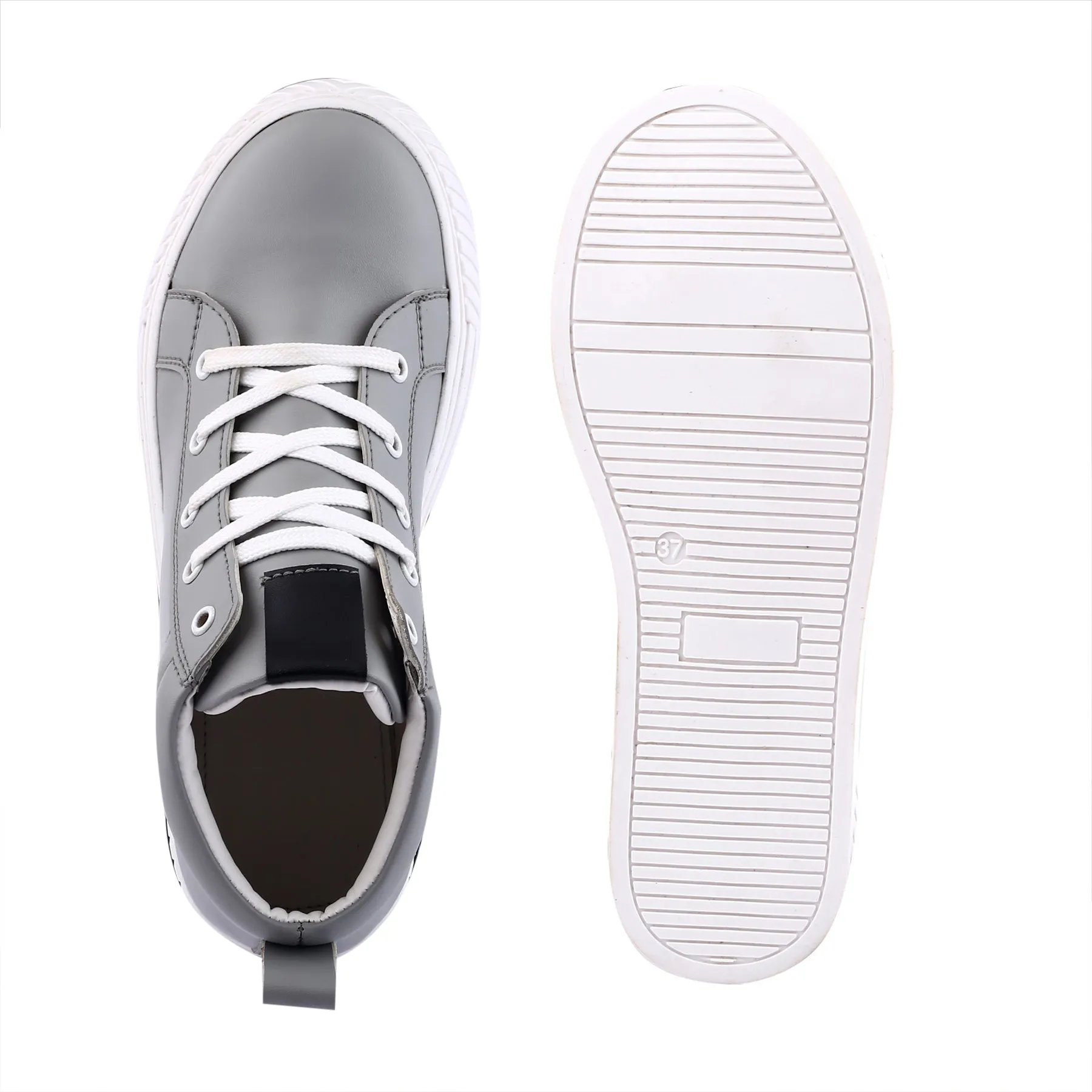 Women's Vegan Leather Casual Sneakers Shoes