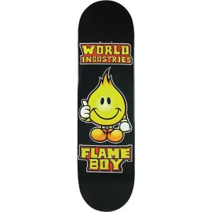 World Industries 8.25” Solid Gold Flame Boy Skateboard Deck