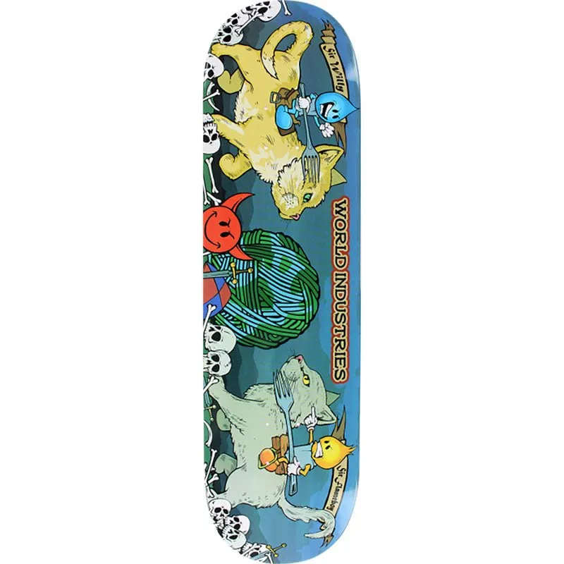 World Industries 8.25" Cats Jousting Skateboard Decks