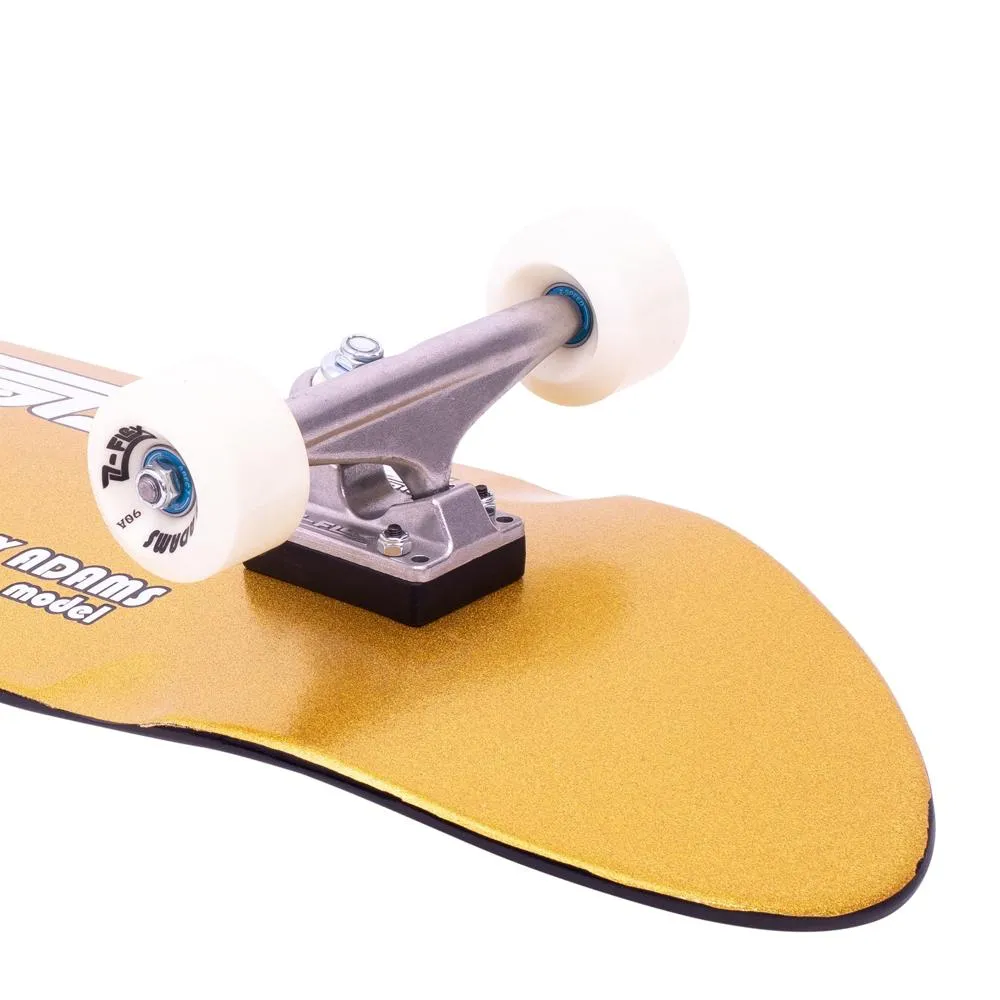 Z-Flex Metal Flake Pool Gold 9.5" Skateboard