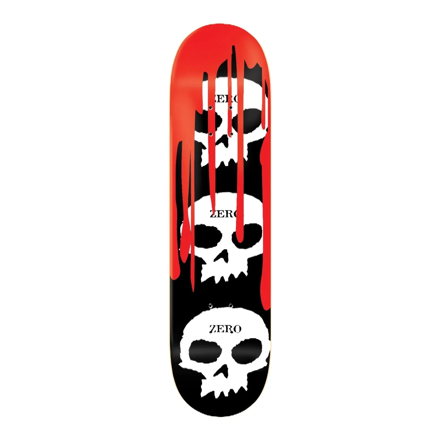 ZERO 3 SKULL BLOOD DECK – BLACK 8.0"